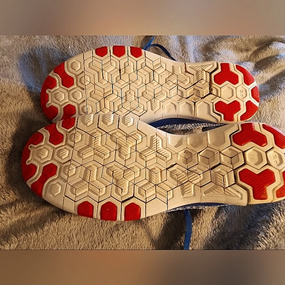 Electric Blue Nike Free Transform Flynit 2018 Womens Size 9.5 - Like New! - Picture 6 of 10